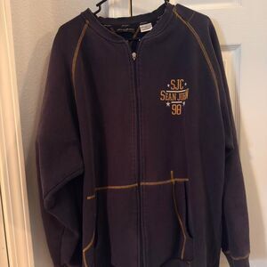 Sean-john Men's Navy and Blue Jacket